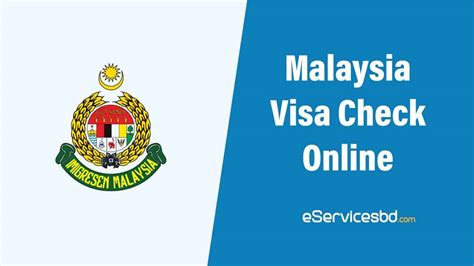 Applicants who are abroad. . Malaysia visa check e service